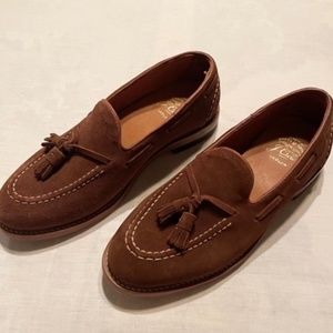 J CREW Ludlow Tassel Loafer In Cognac Suede MINT!